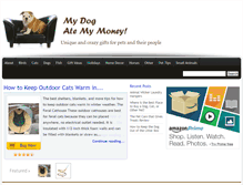 Tablet Screenshot of mydogatemymoney.com
